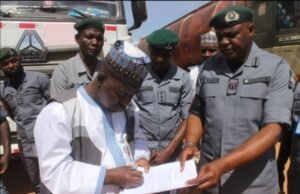 Customs Hands Over Seized Tanker Laden with 60,000 Litres of Petrol to NMDPRA in Katsina.