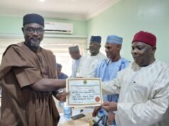 LG POLLS : ADSIEC present certificates of return to elected chairmen