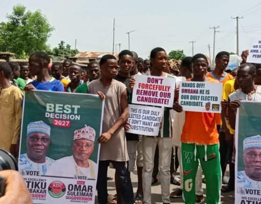 Alleged Plot to Replace Adamawa ADC Candidate, Omarana Sparks Protest.